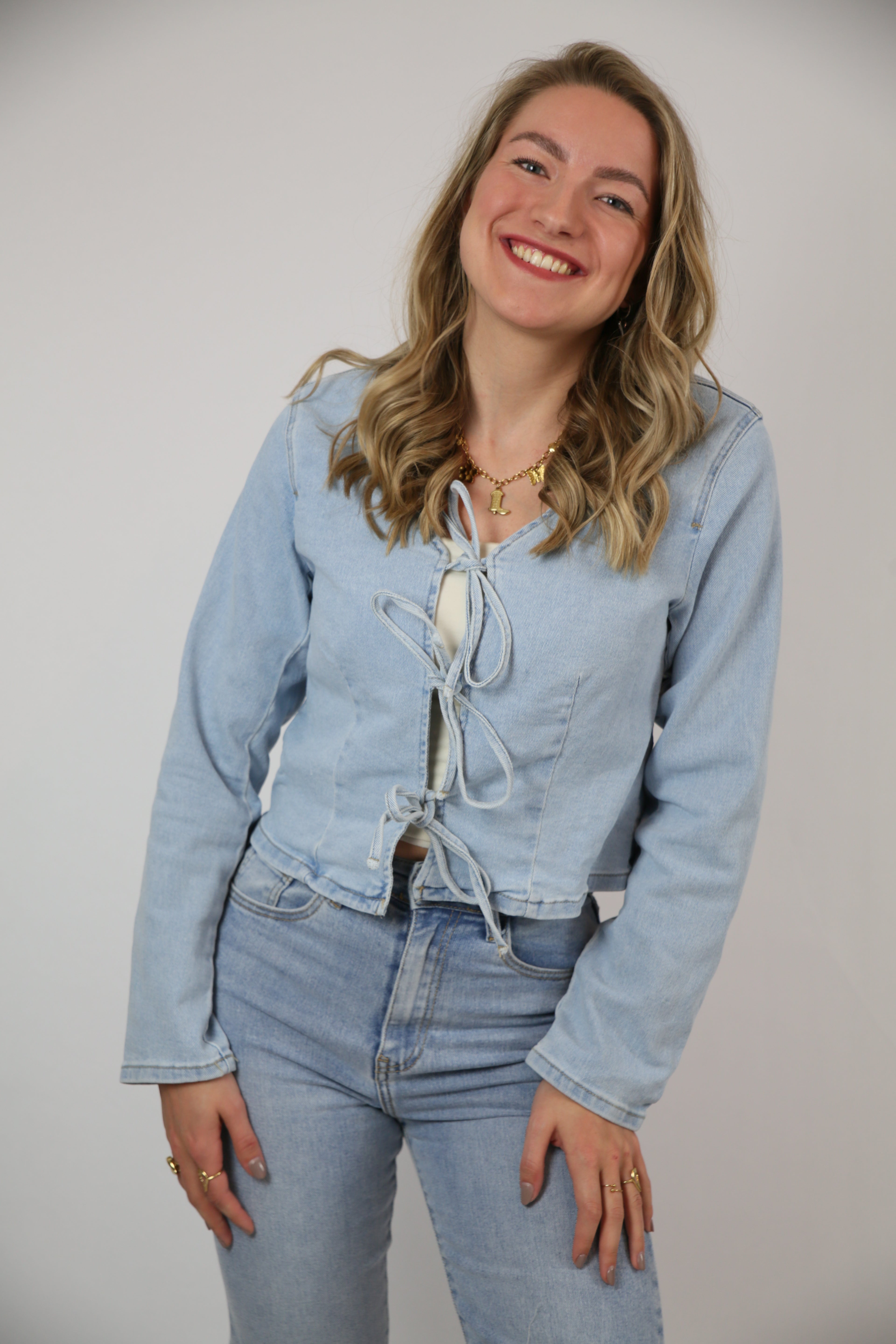 Kiki denim top