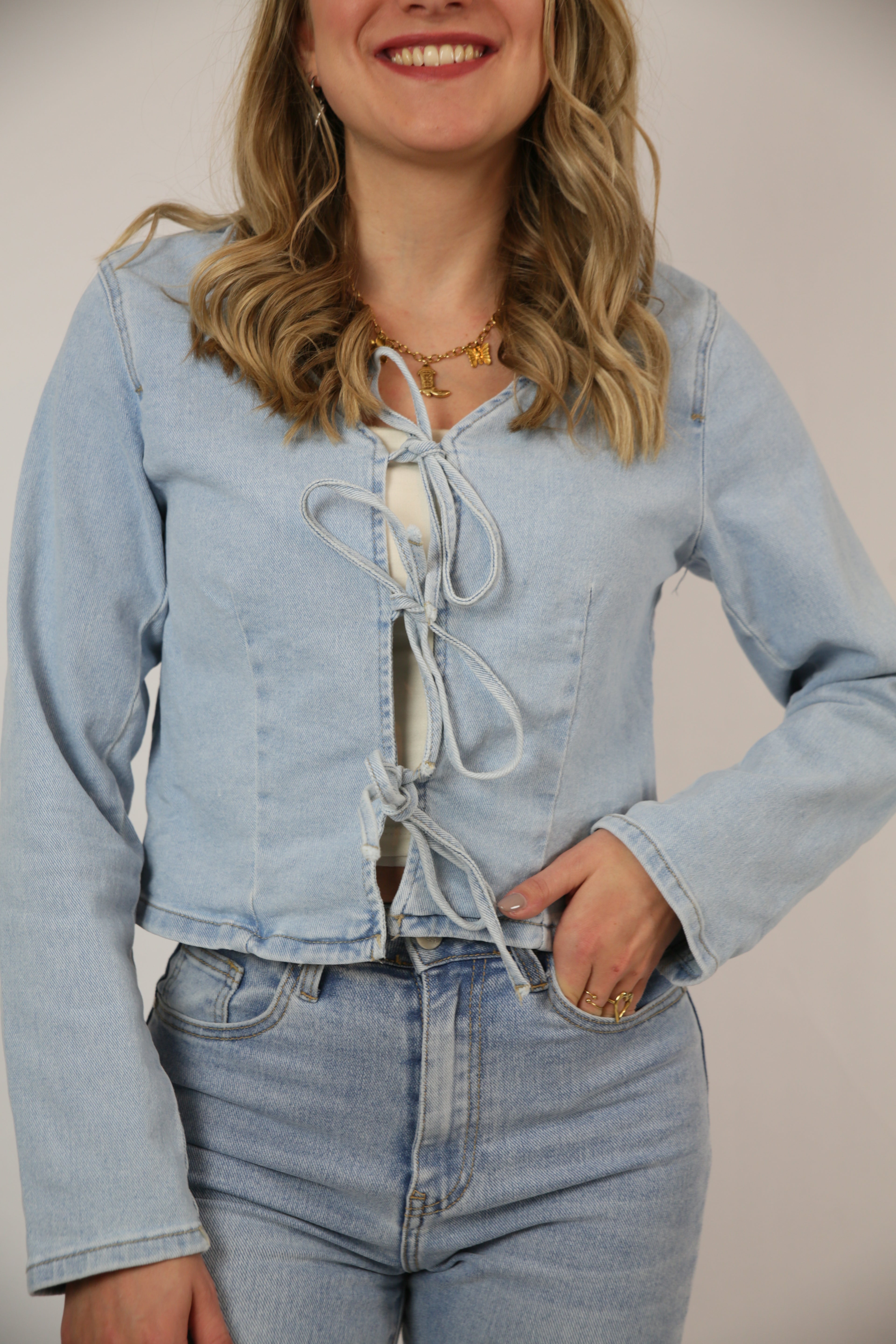 Kiki denim top
