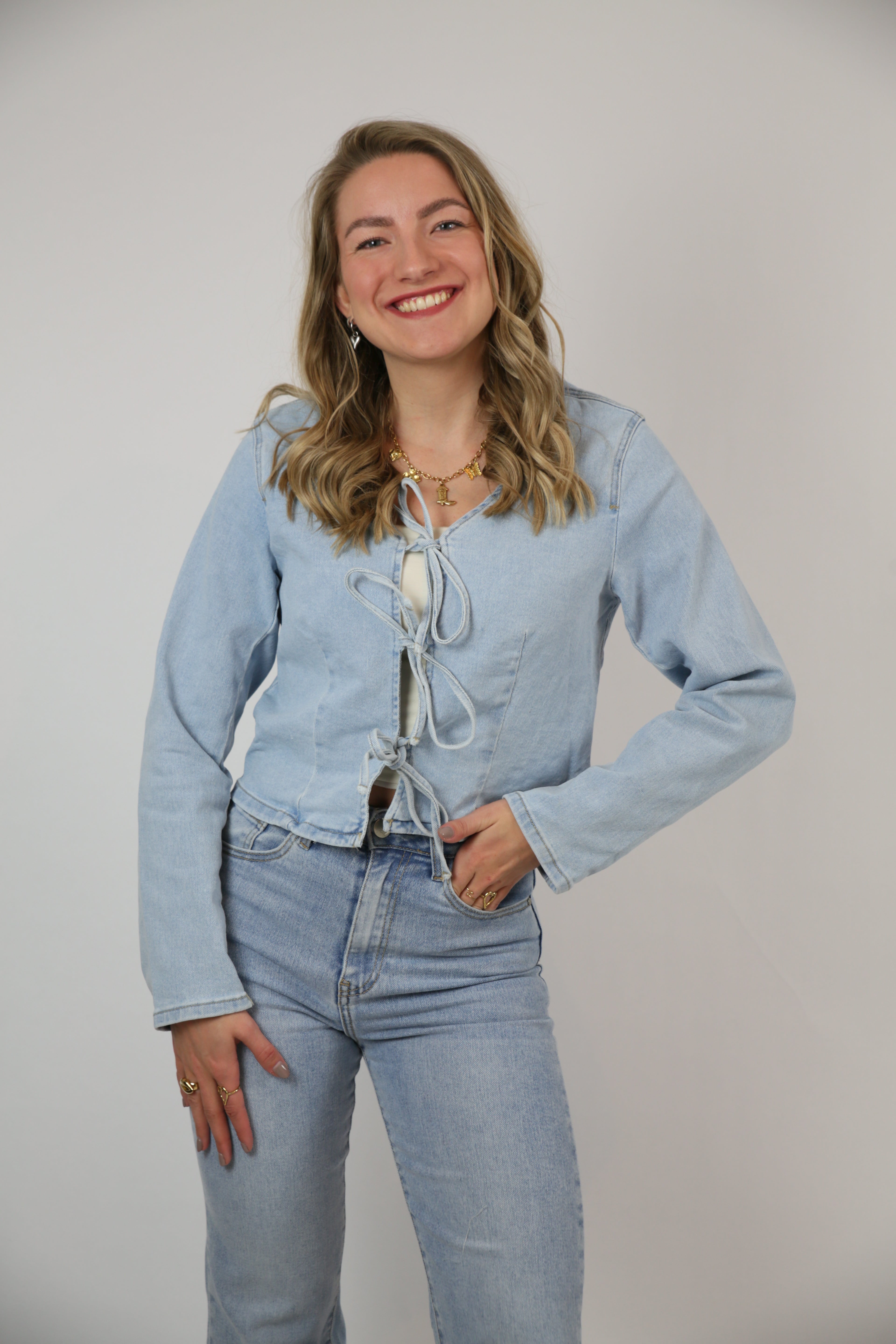 Kiki denim top