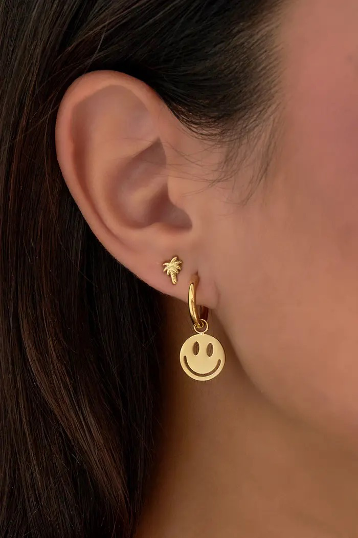 Earrings smiley lover