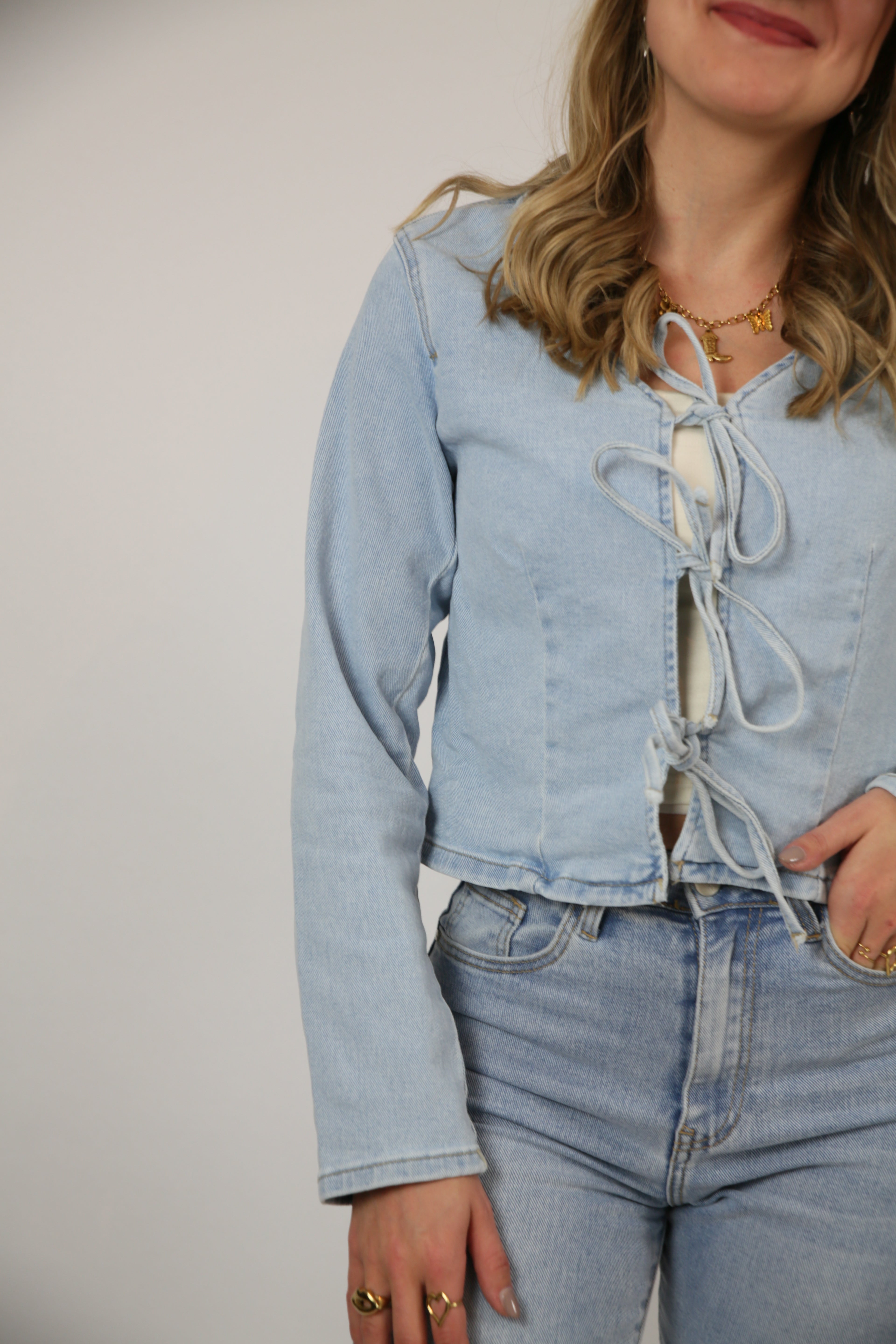 Kiki denim top