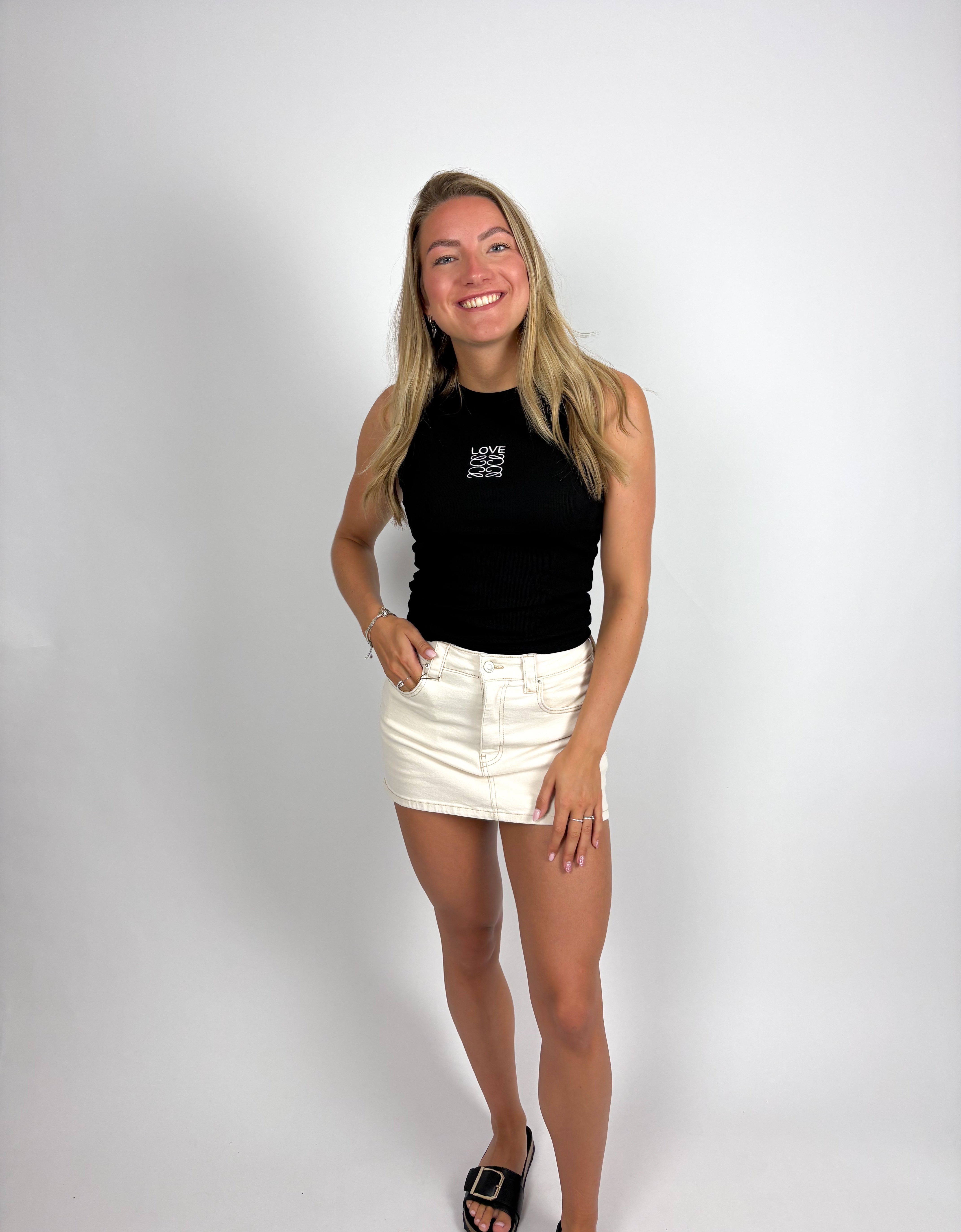 Love top black