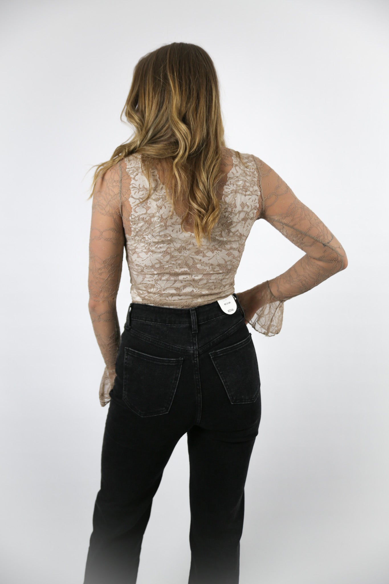Lace top Taupe