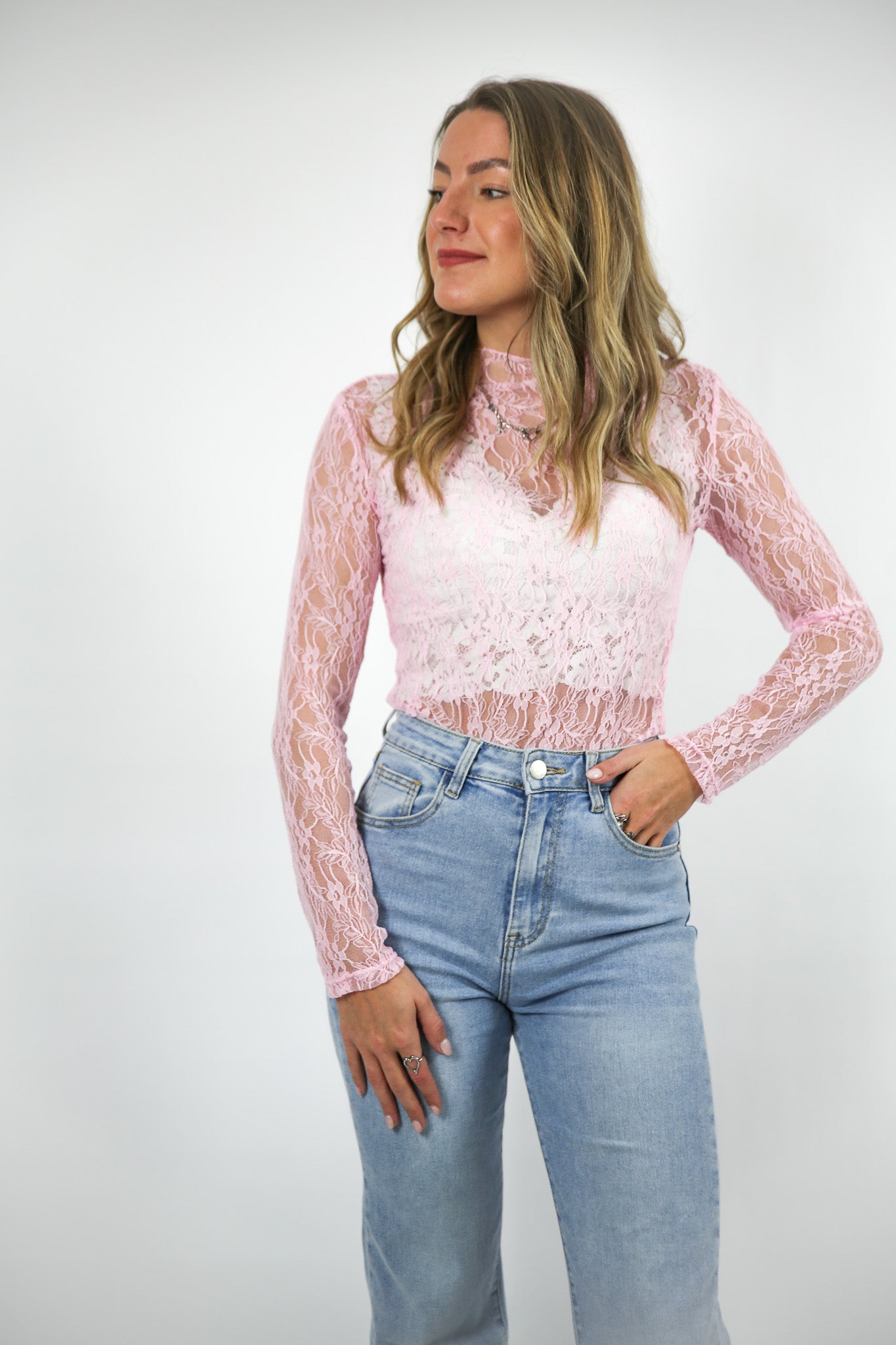 Nina Lace body pink