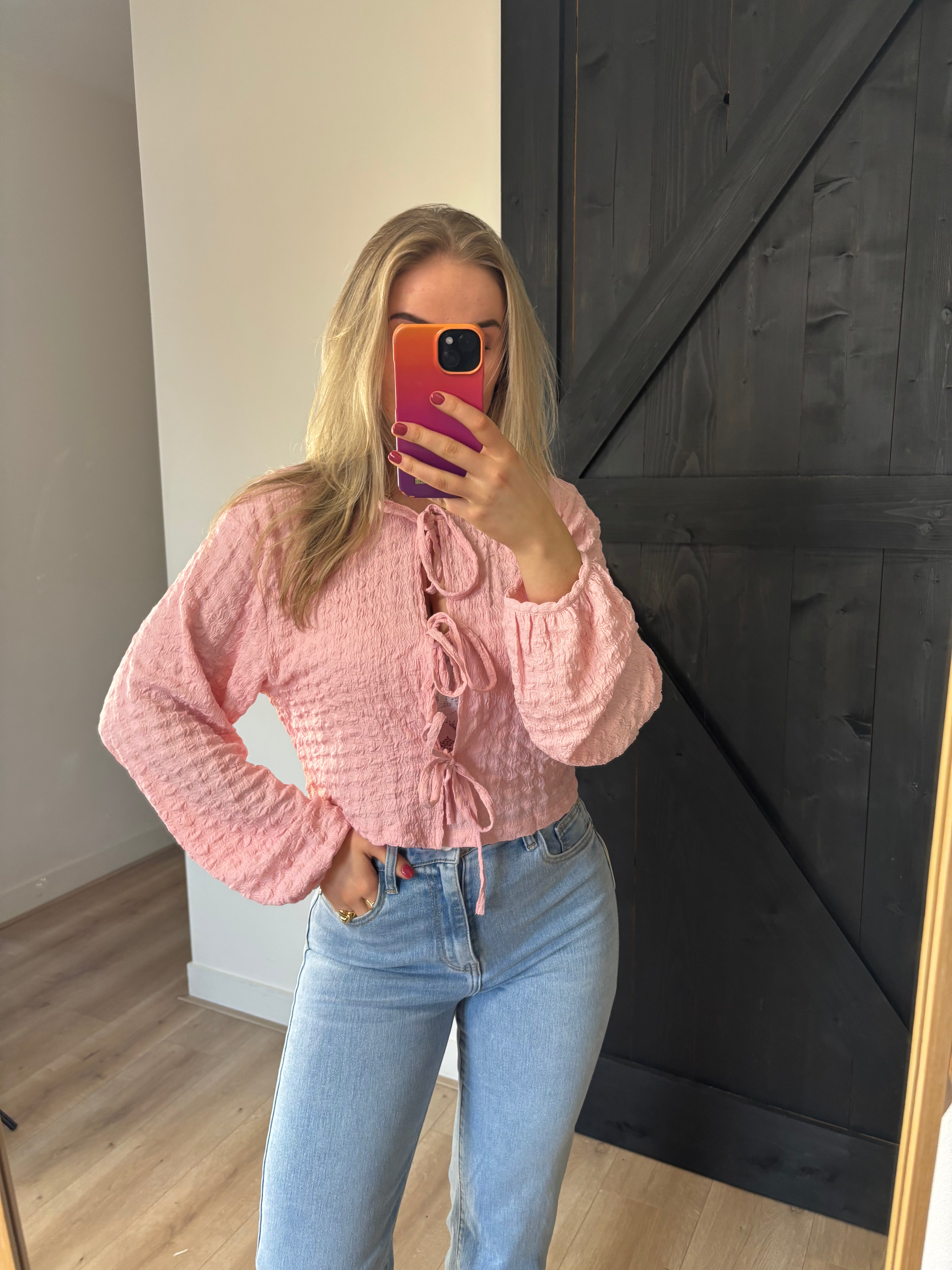 Top pink strik