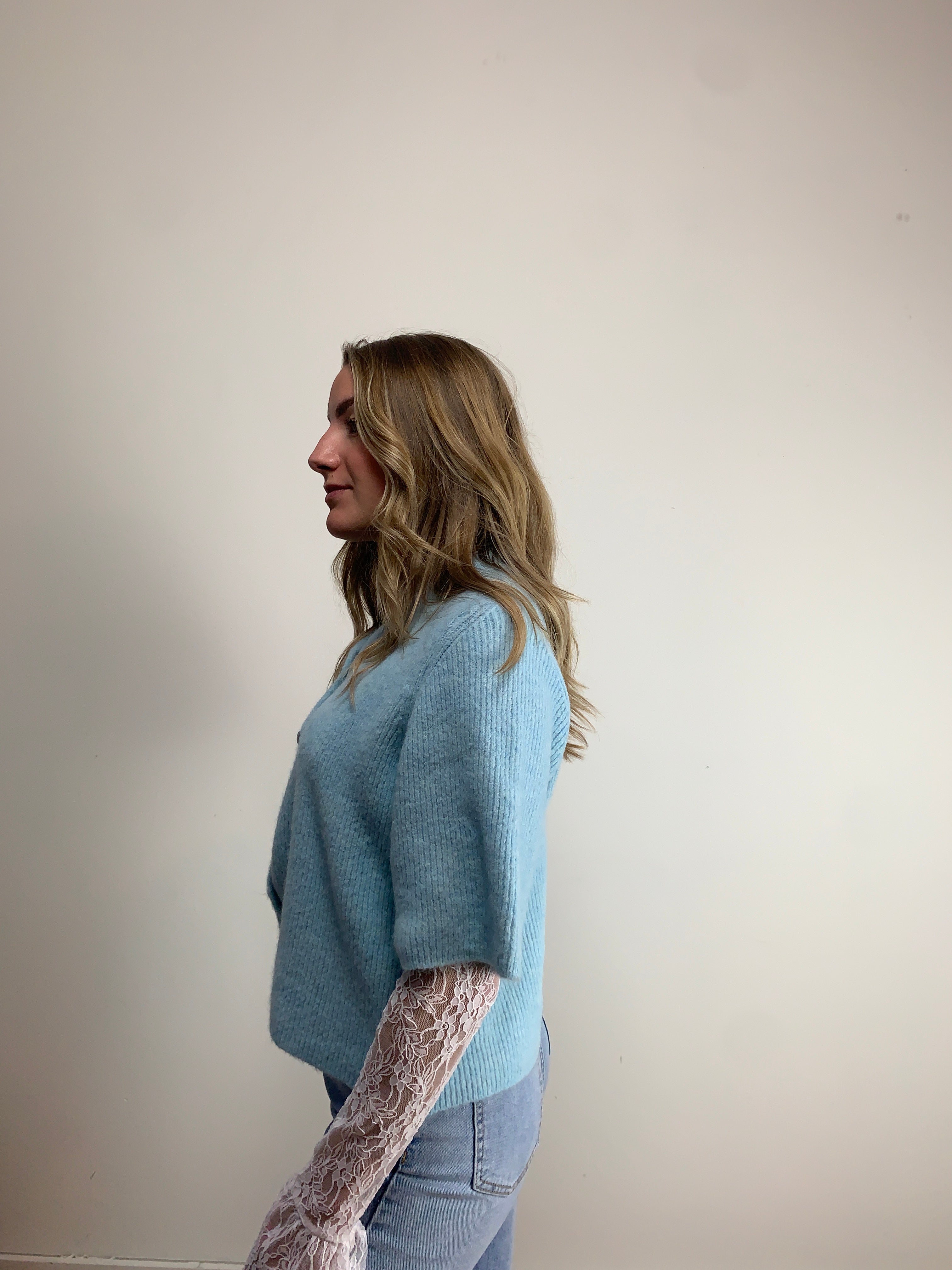 Knit blue