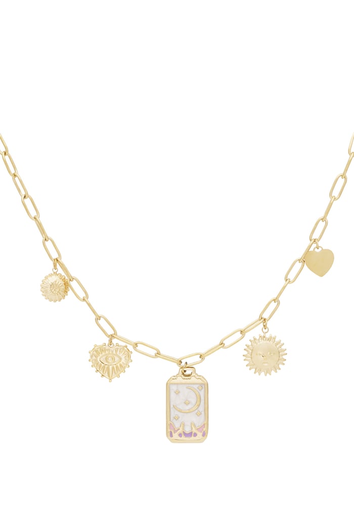 Charm necklace magic moon