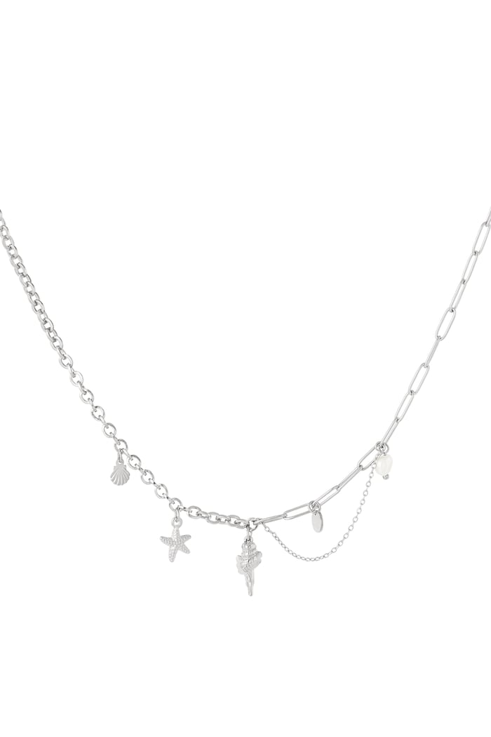 Necklace summer charms zilver