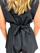 Daisy playsuit black