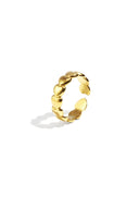 Minimalist ring heart goud