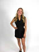 Daisy playsuit black