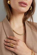 Three layer stone ring