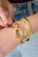 Chunky bangle goud