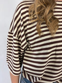 Striped tee bruin