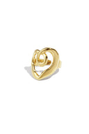 Satement ring irregular shape goud