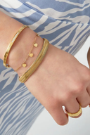 Heart shaped bracelet goud