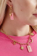 Rose lover charm necklace