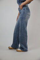Cross waist jeans
