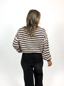 Kitty stripe cardigan