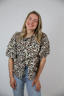 Nora leopard top