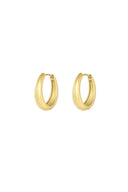 Classy hoop earrings goud