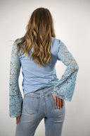 Longsleeve kant blauw