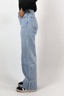 Amy stripe straight leg jeans