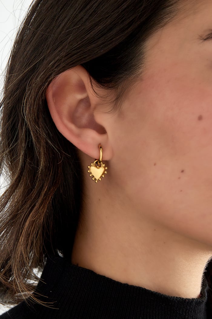 Earrings radiant romance goud