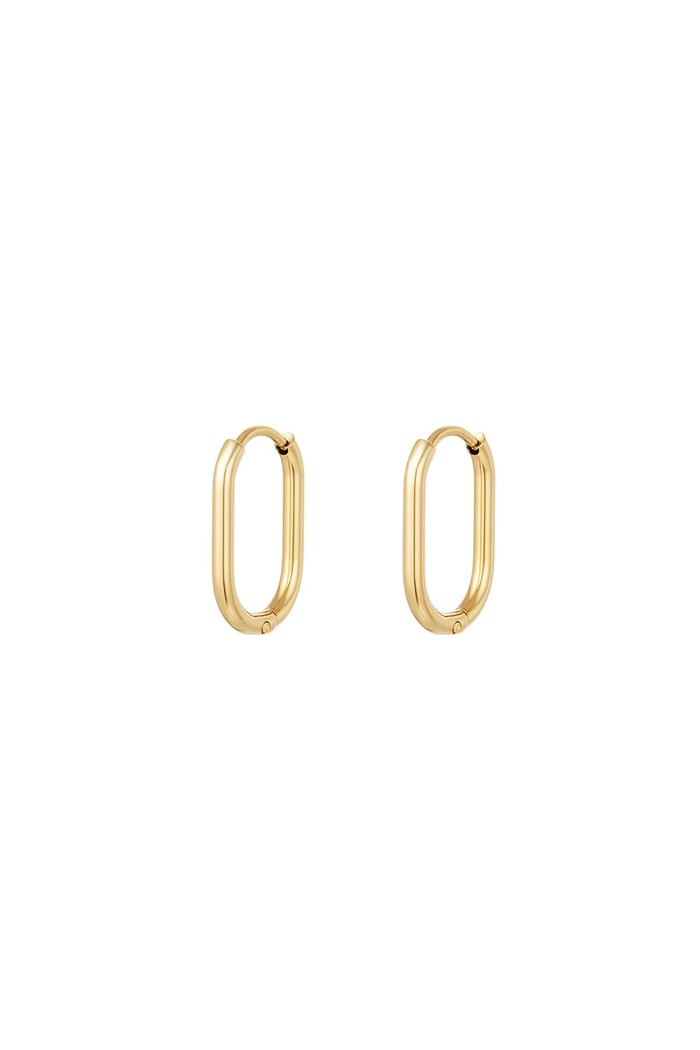 Oval hoops goud