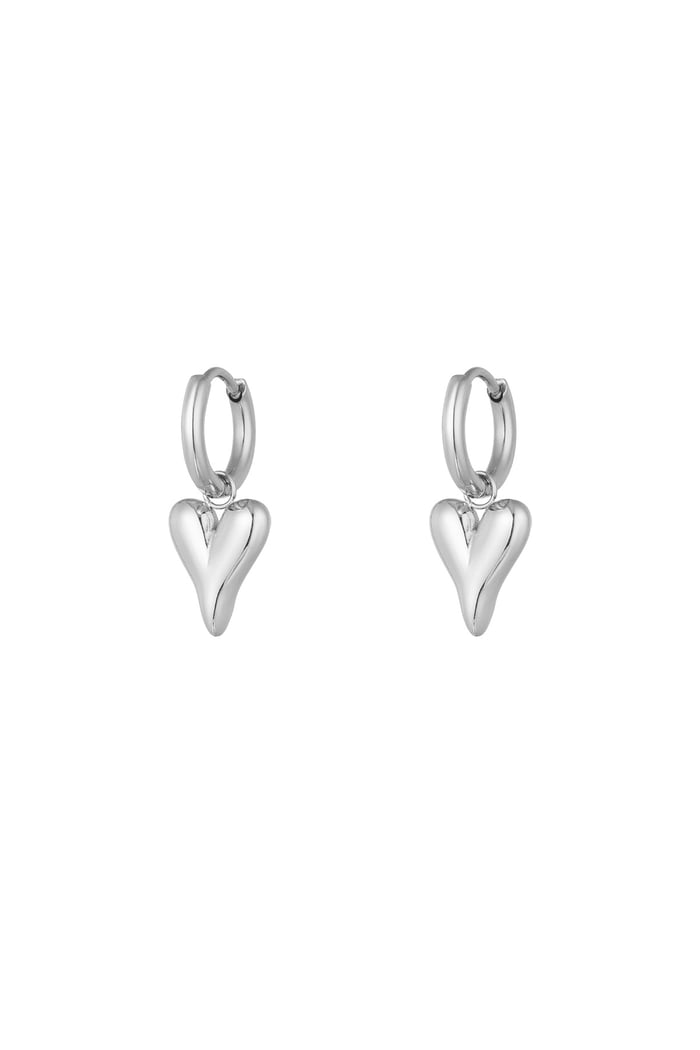 Heart Shaped Earrings zilver
