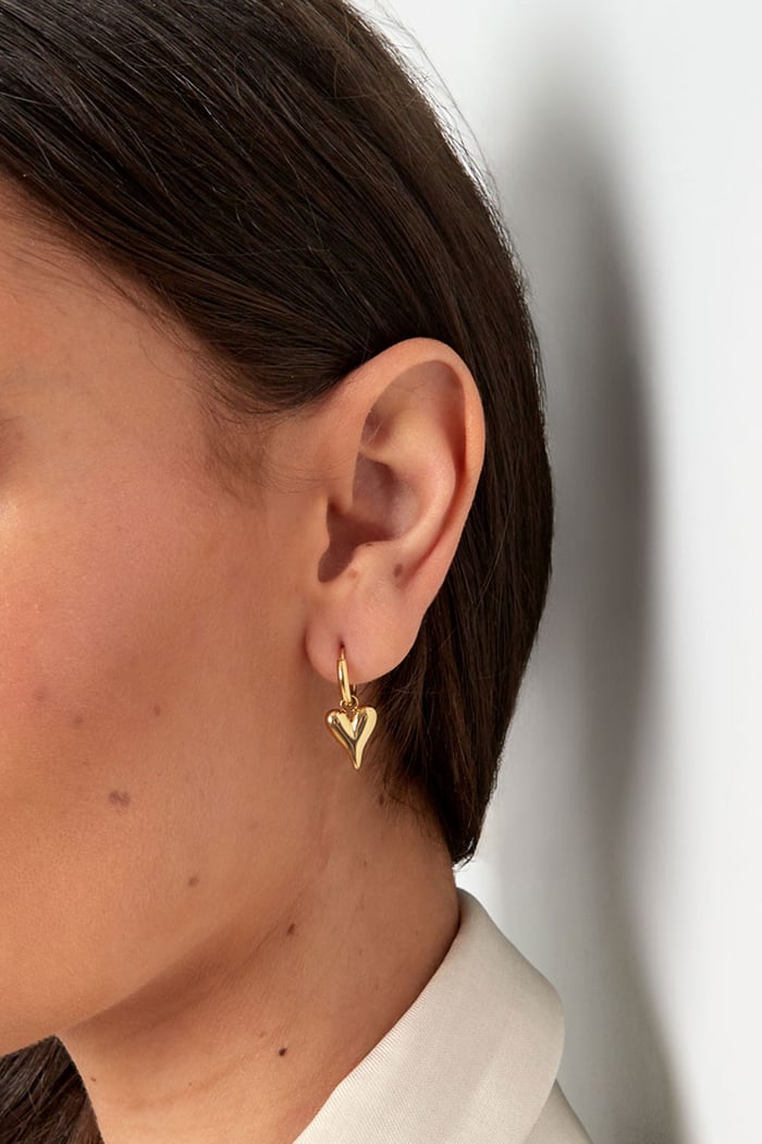 Heart Shaped Earrings goud