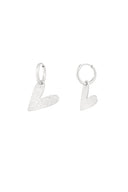 Big love earrings zilver