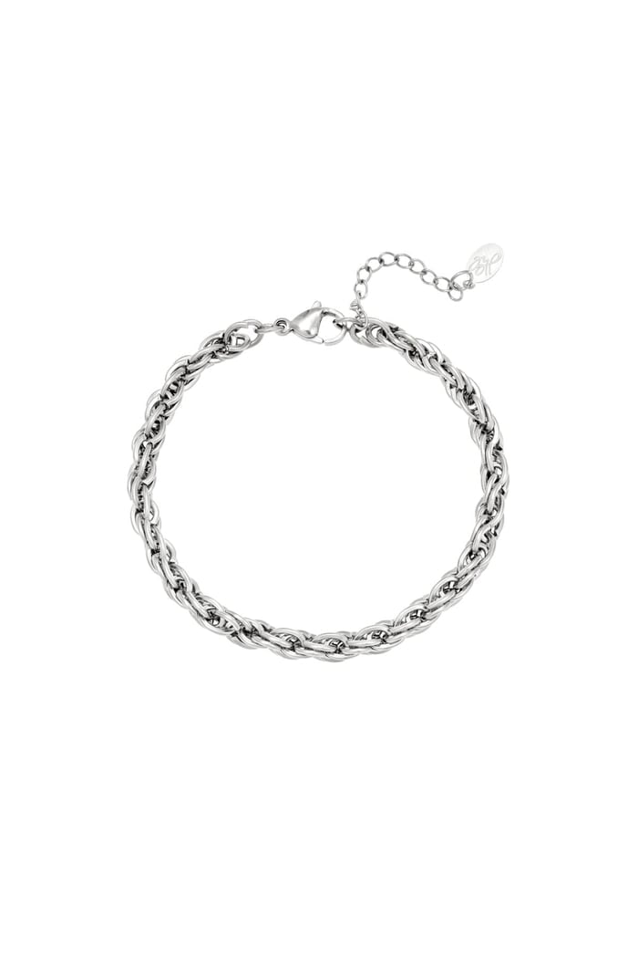Bracelet Twisted Chain zilver