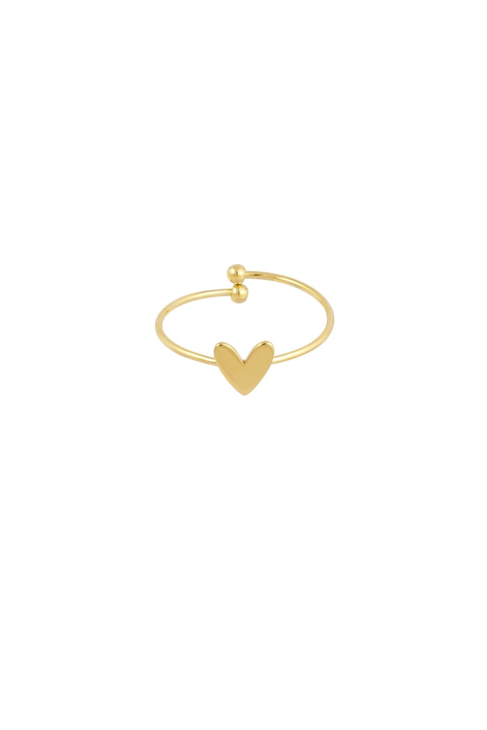 Simple love ring goud