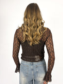 Nikki Lace top bruin