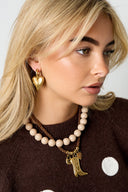 Polyester pendant Necklace boots